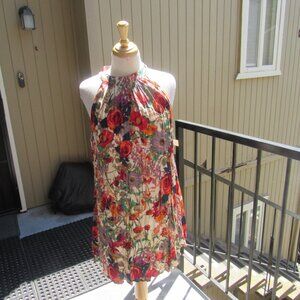 #256. NEW WOMEN'S FLORAL PRINT SUNDRESS BY MICHAEL FARRELL  (SIZE M)